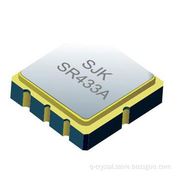 SMD SAW Resonator QCC8C Series with 433.92/315MHz Center Frequency and Surface Mount Package